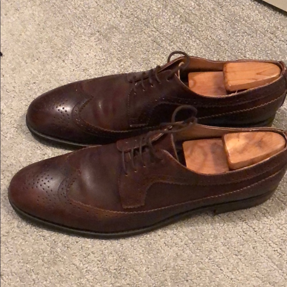 J.D. Fisk Brown Oxford Shoe. Size 10.5